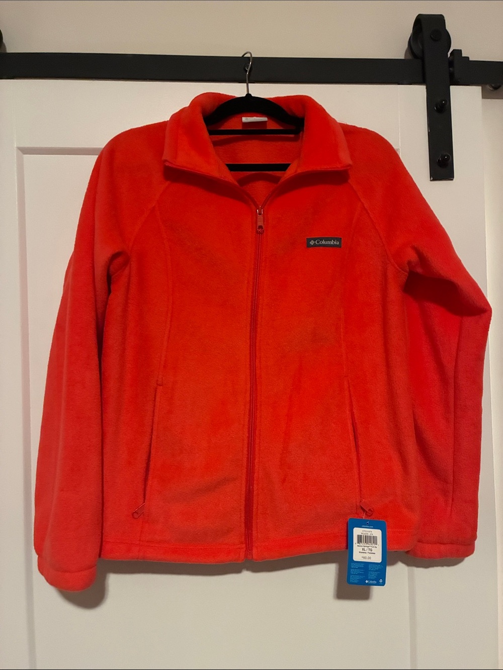 Columbia Orange Full-Zip Fleece Jacket